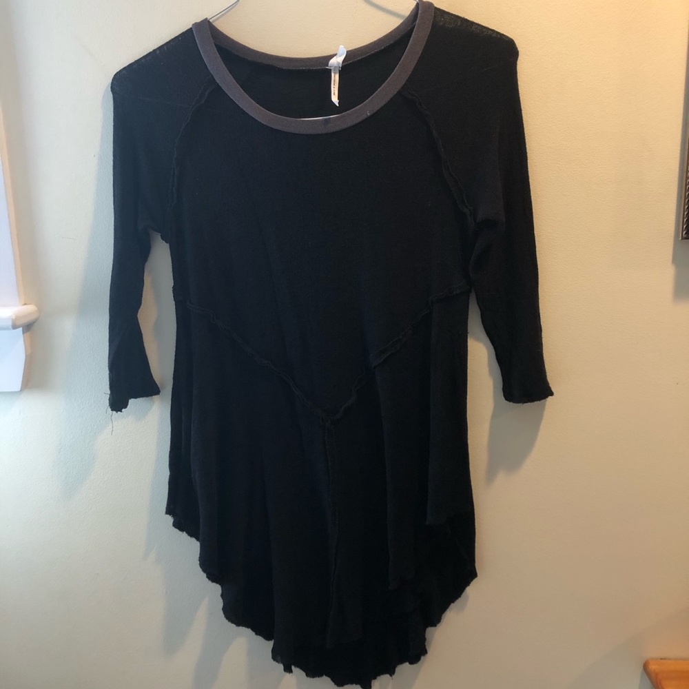 Free People 3/4 Length Sleeve Flowy Top